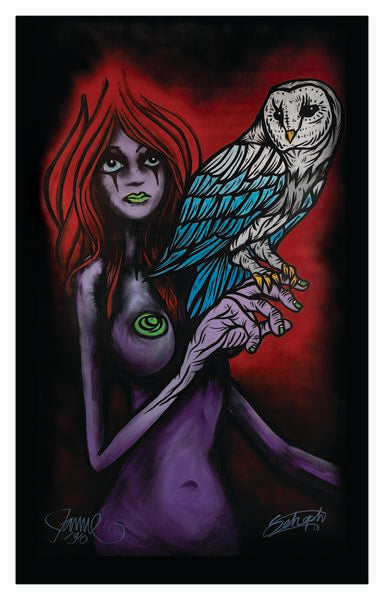 Owl With Muse - OPEN EDITION